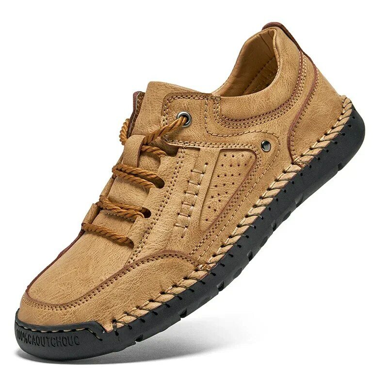 Spring and Autumn Men's Casual Shoes Retro Flats Platform Male Footwear Classics Outdoor Shoe Men Leisure Trekking Moccasin