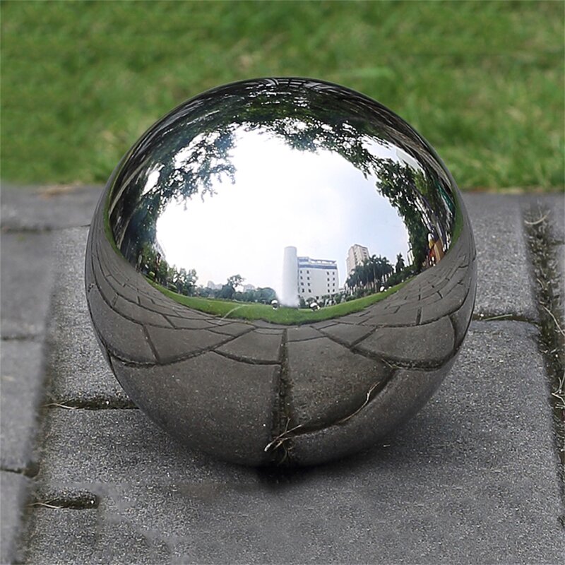 19/38/51/76/100มม.Gloss Glitter Steel Ball Sphere กระจก Hollow Ball สำหรับ hiasan Taman Rumah อุปกรณ์เครื่องประดับ