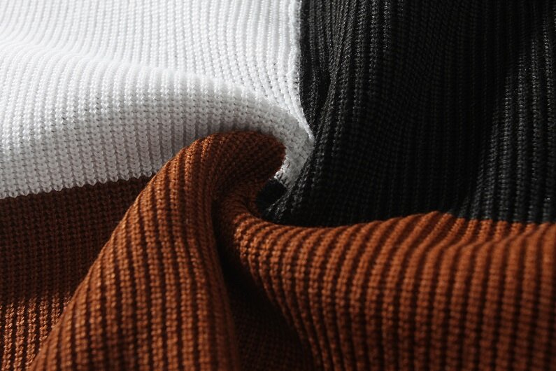 2022 nowy męski sweter z okrągłym dekoltem modne dopasowane kolory męski luźny ciepły sweter