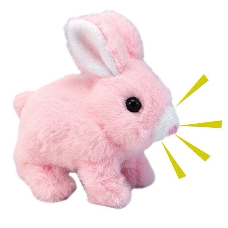 Elektrisches Kaninchen Spielzeug schöne Tier puppe Plüsch schlafen ausgestopft Kind Geschenk Mini Plüsch Kaninchen Tier Hase Modell Ostern Geburtstags geschenk