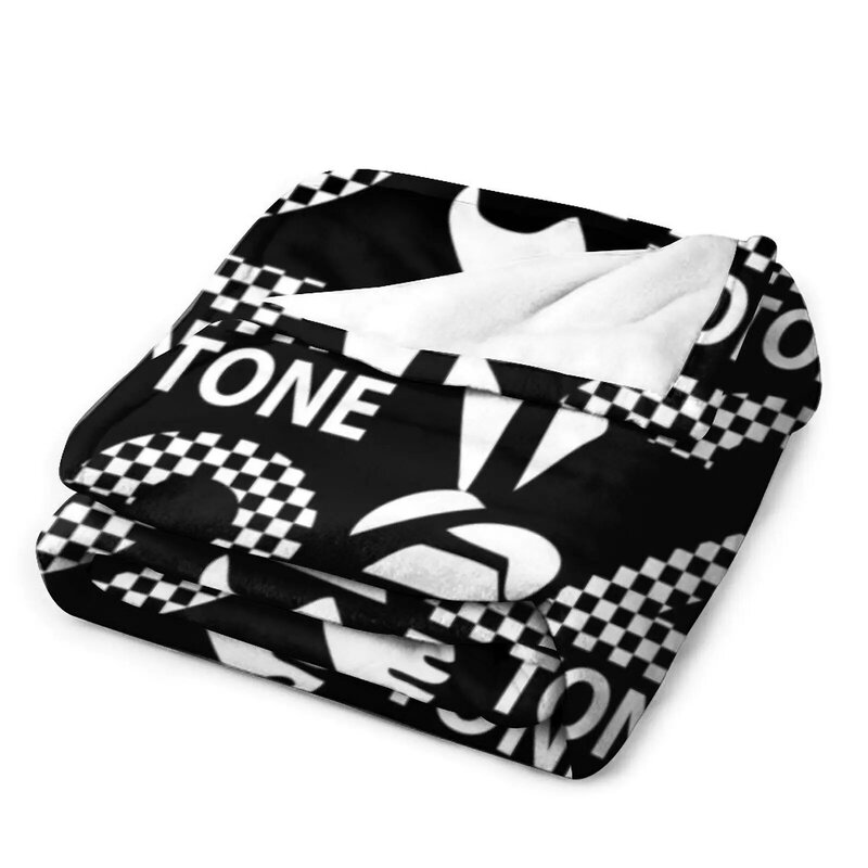 The Specials 2 Tone | Canda lembut dua warna Ska 2 catatan musik selimut lempar selimut tunggal untuk bayi