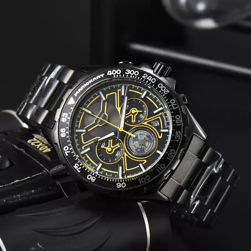 Часы наручные мужские кварцевые автоматические, брендовые роскошные высококачественные повседневные водонепроницаемые, с датой, топ-часы AAA