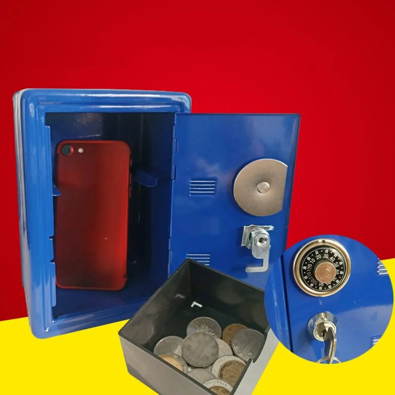 Coffre-fort de sécurité en métal, tirelire en fer créative, boîte à monnaie portable, petite taille