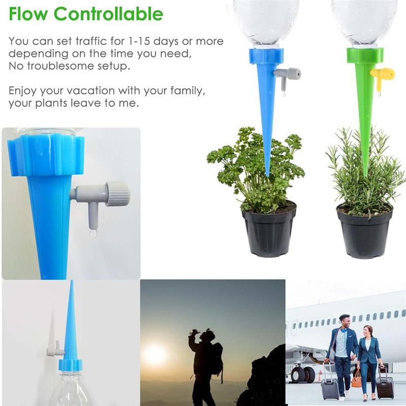 1/10PCS Auto Drip Irrigation Watering System Dripper Spike Kits Garden Household Plant Flower Automatic Waterer Tools