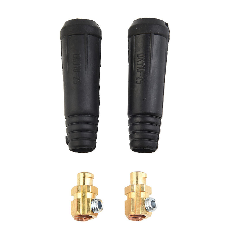 2pcs TIG Welding Cable Board Connectors Panel Connector-Plug DKJ10-25 200Amp Quick Fitting Plasma Cutting Machine Cleaning Tool