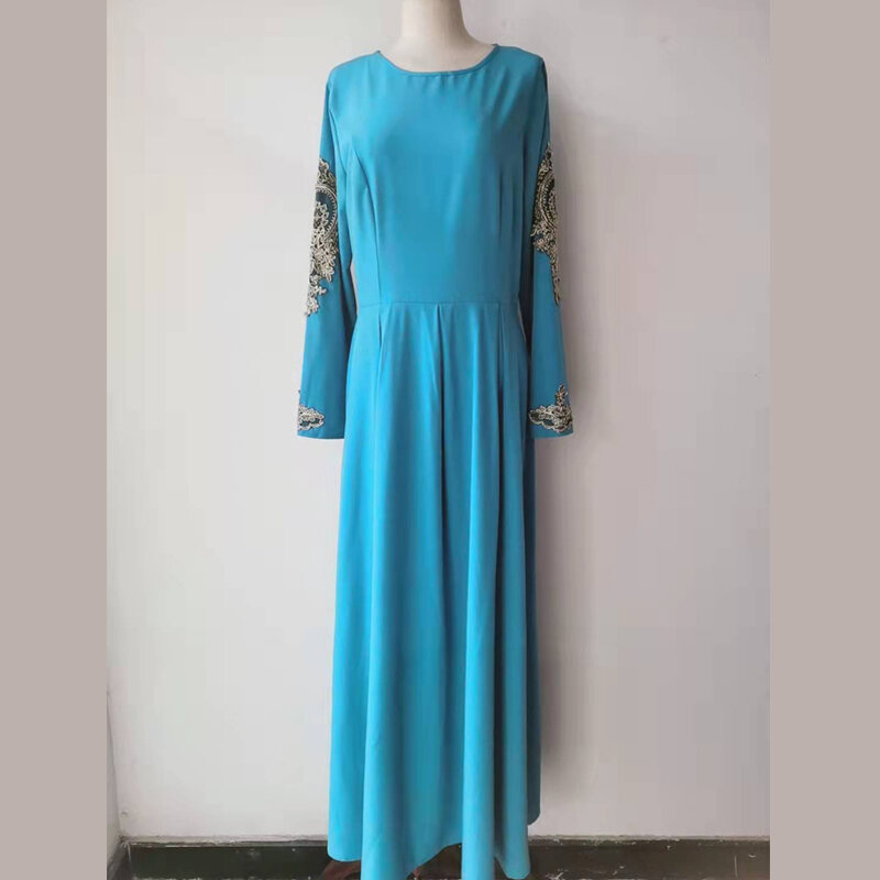 이슬람 여성 아바야 라마단 우아한 파티 가운, 두바이 터키 카프탄 이슬람 숙녀 긴 이브닝 드레스, 아프리카 로브 고딕 드레스