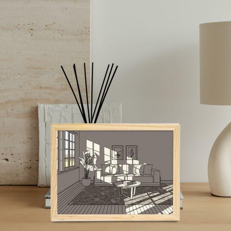 LED Lighting Painting Decoration Adjustable Art Painting LED Glowing Photo Frame for Party Home Valentine's Day Living Room