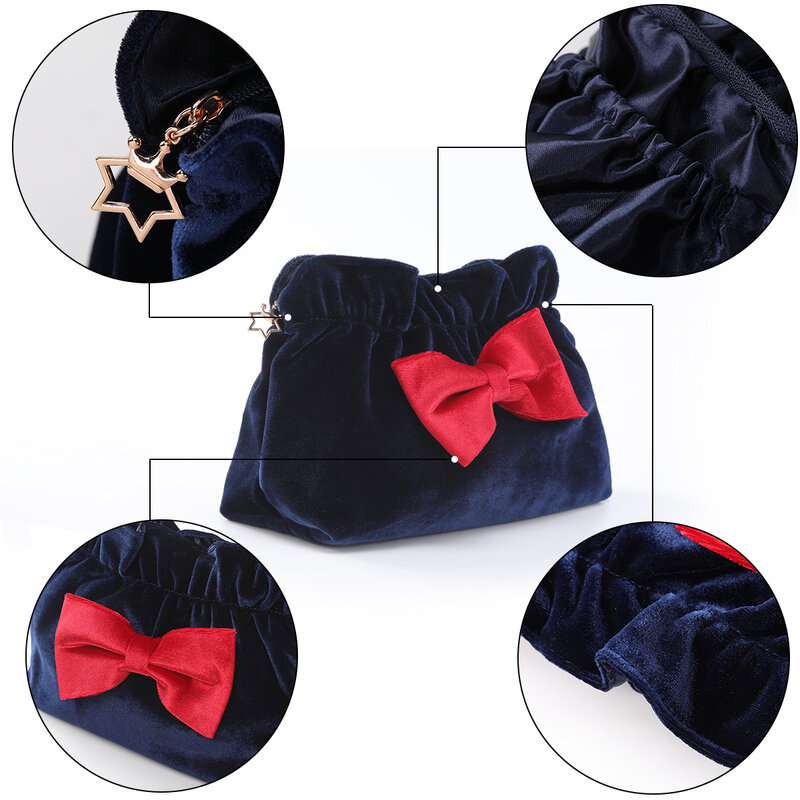 Women Drawstring Cosmetic Bag Makeup Bag Organizer Travel skincare Make Up Storage Pouch Portable Toiletry Beauty Case