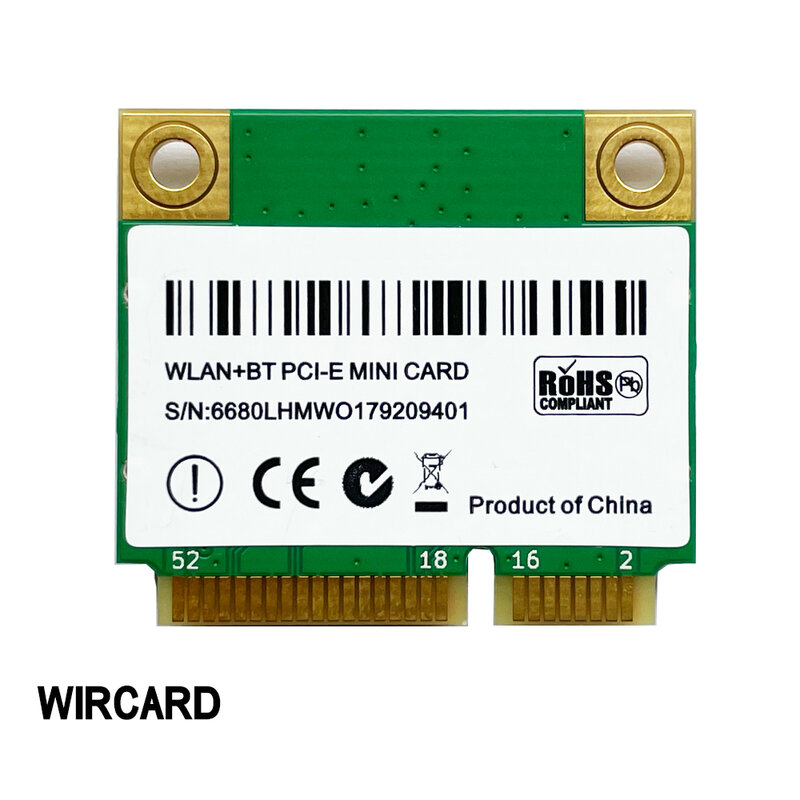 WIRCARD AX200HMW AX200 WIFI6 وحدة صغيرة PCIE 802.11ax 160Mhz بطاقة الشبكة واي فاي بطاقة لأجهزة الكمبيوتر المحمول Win10