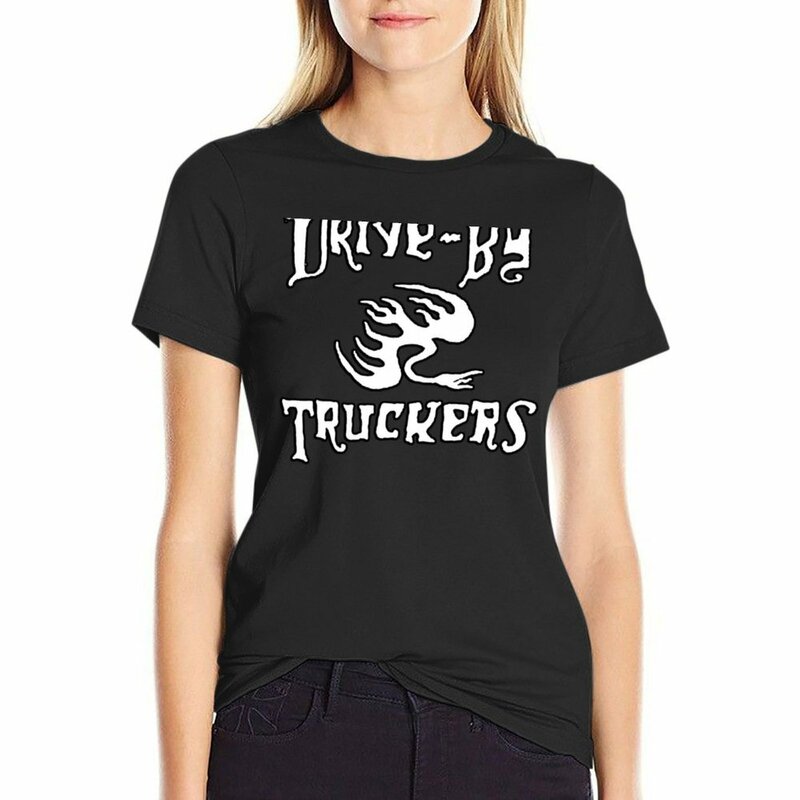 Camiseta de THE DRIVE-BY TRUCKERSalternative country para mujer, tops de verano, ropa para mujer, camisetas