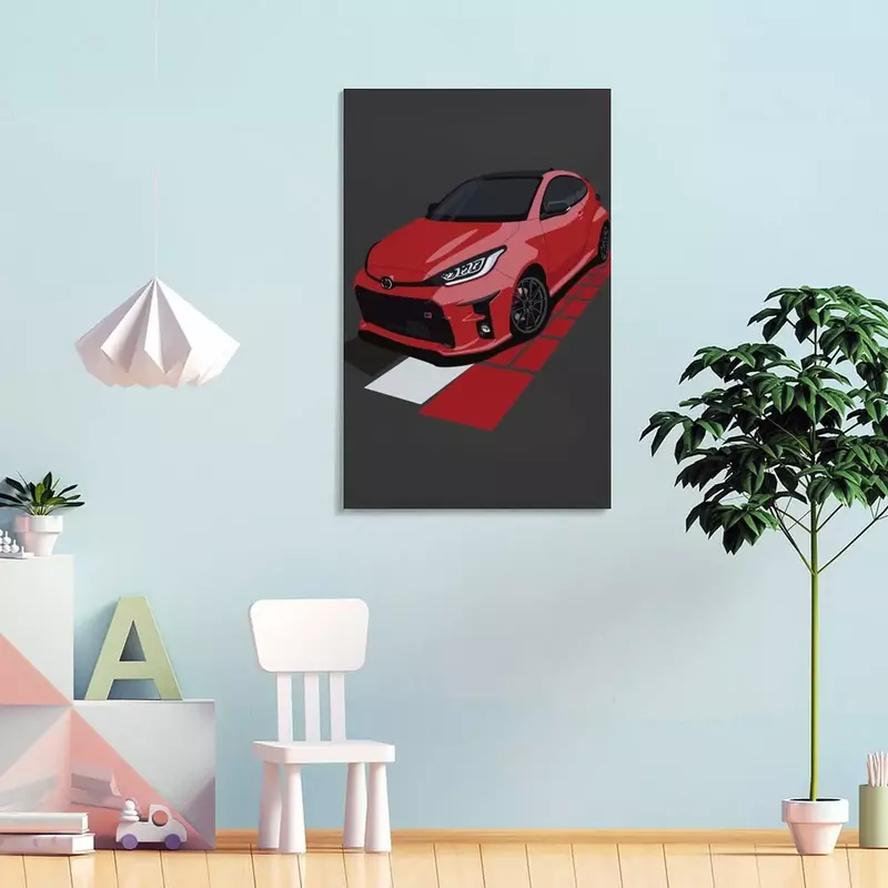 GR Yaris Canvas Painting decor anime poster Decor for room home decoration luxury