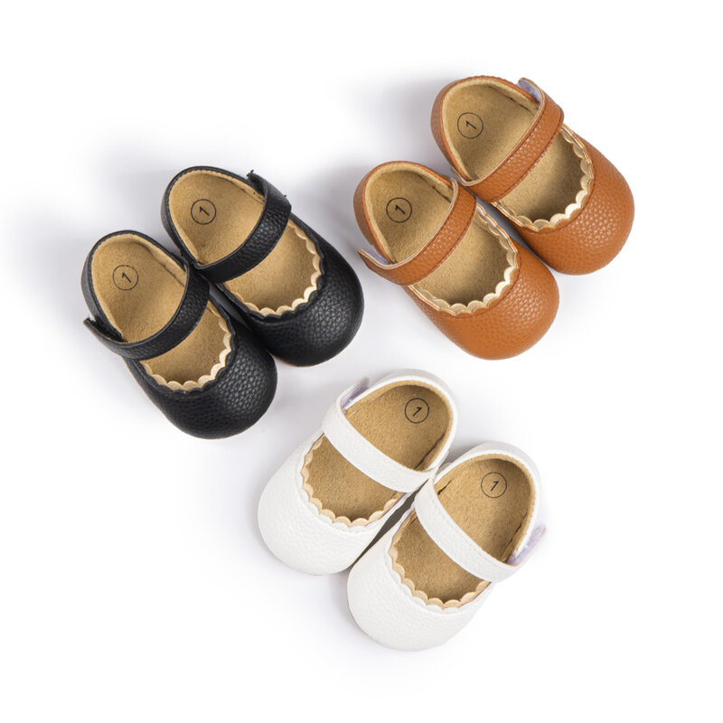 Zapatos de princesa para bebé y niña, calzado antideslizante de fondo suave, zapatos bonitos para primeros pasos, zapatos individuales para recién nacidos, primavera y otoño
