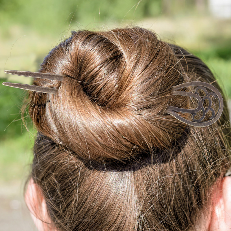 Sumpit rambut berbentuk U antik, garpu rambut bahan Aloi untuk rambut