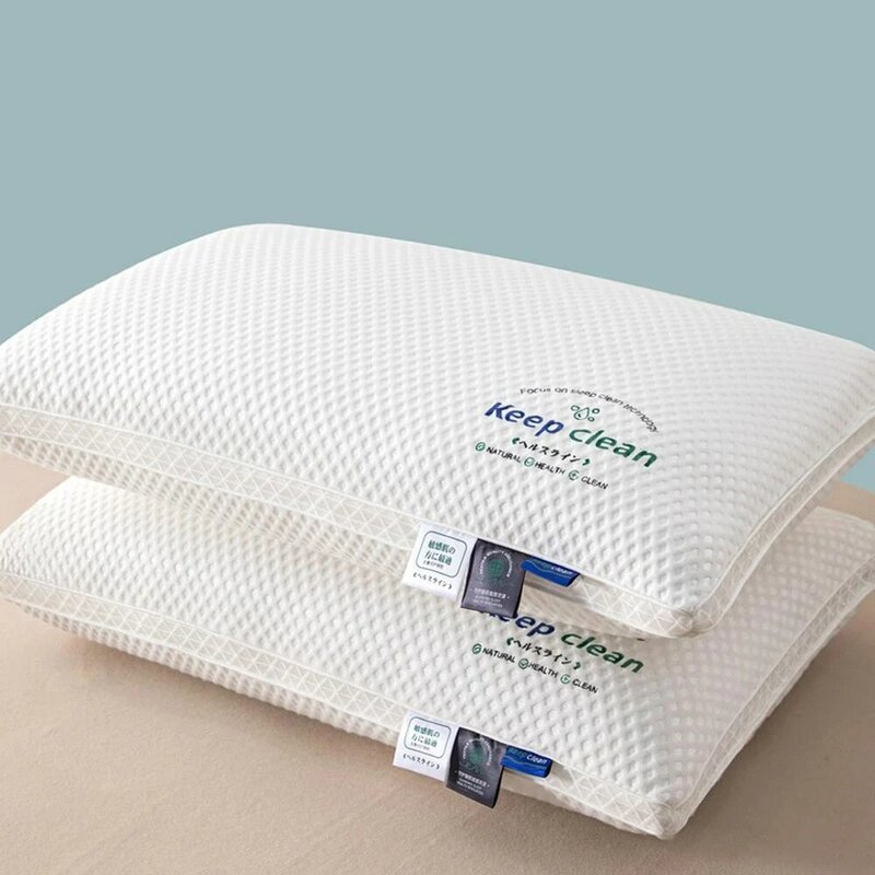 Almohada 3D para el cuello con alta elasticidad y sin pliegues, protección suave para el cuello, almohada para dormir para una sola persona, ropa de cama para el hogar y el Hotel