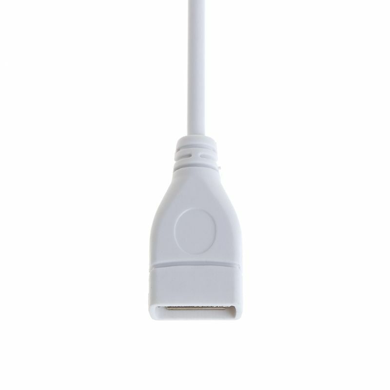 USB-кабель, новый, 28 см, USB 2,0, удлинитель «папа-мама», белый кабель с прямой поставкой