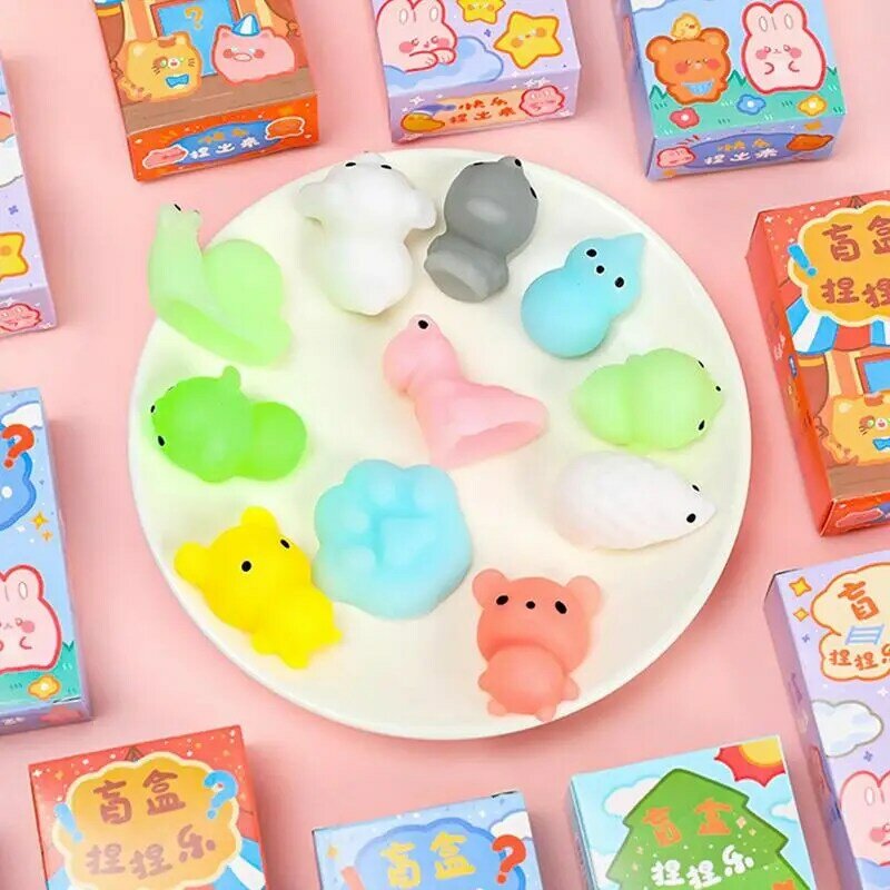Children Toy Cute Mochi Animal SqueezeToys For Kids Adults Kawaii Toys  Christmas Goodie Bag Stuffers Kids Valentines Gifts Toys
