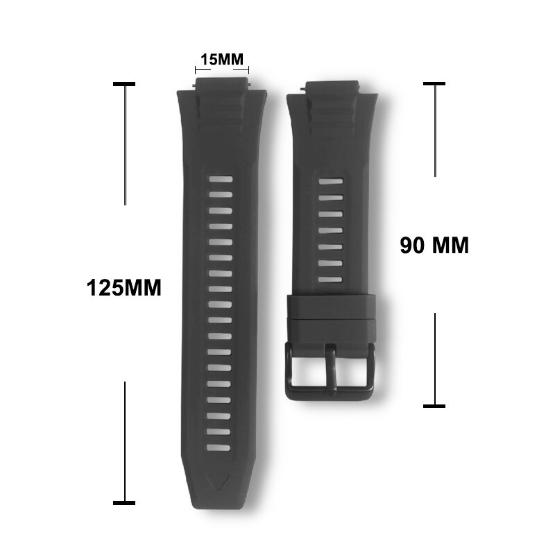 Original Mk66 Smart Watch Straps Free A Piece Of Tempered Glass Waterproof Bands 15mm Bracelets Smartwatch Parts