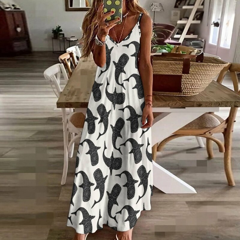 Marokintana - Whale Shark II 민소매 드레스, 웨딩 파티용 긴 드레스, 임산부용 무도회 가운
