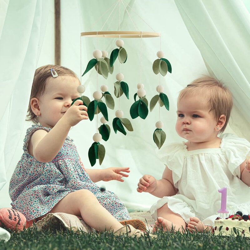 1 PCS anak laki-laki dan perempuan boks kain bulu manik-manik bel tempat tidur bayi kamar anak-anak dekorasi gantung Baby Shower untuk bayi