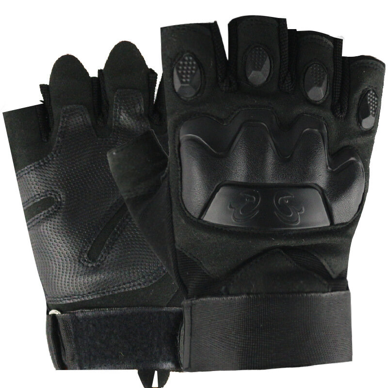 Перчатки мужские тактические, полуперчатки с закрытыми пальцами, Нескользящие, для занятий спортом на открытом воздухе, походов, альпинизма, фитнеса