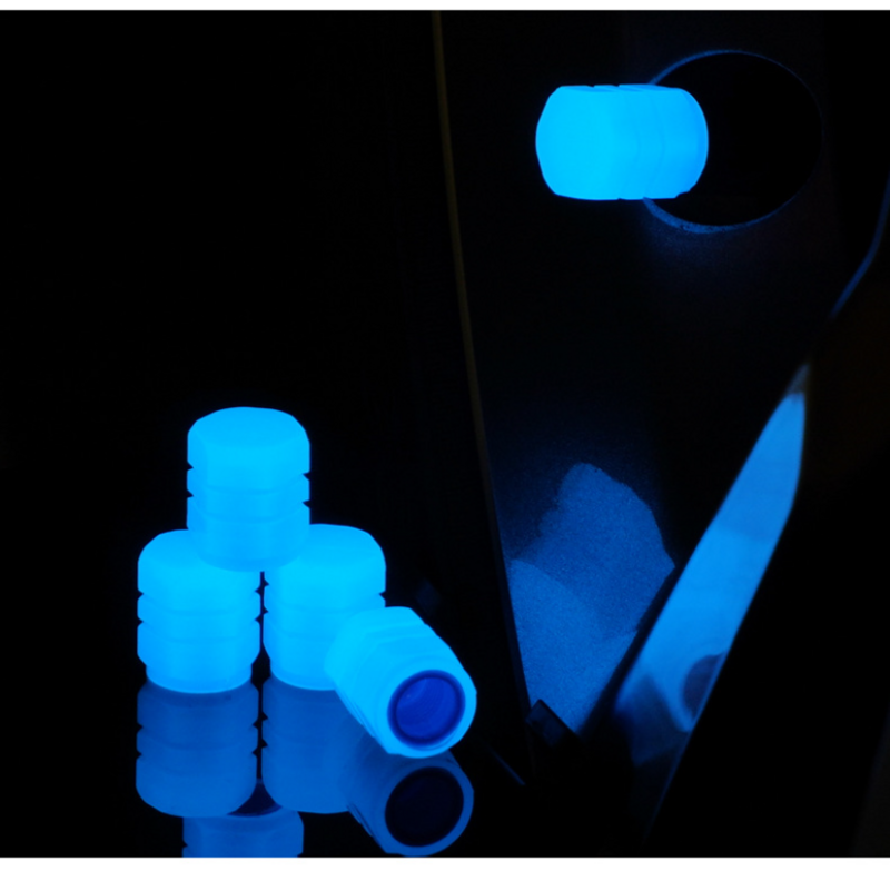 Люминесцентные колпачки для клапанов шин автомобиля мотоцикла велосипеда колеса флуоресцентный Декор