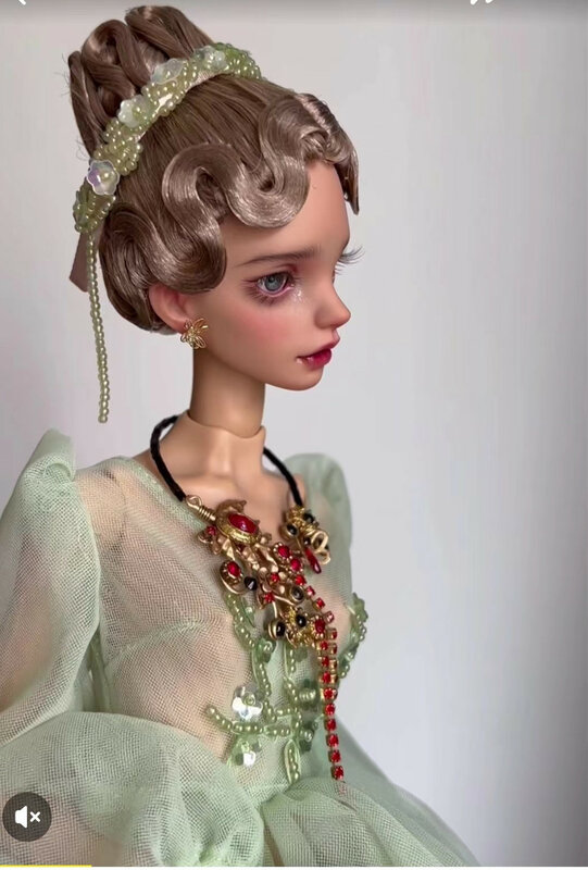 Novo 1/4 43cm BJD sd boneca brinquedo Fiona Russian Art Birthday Gift Em estoque Resina De Maquiagem