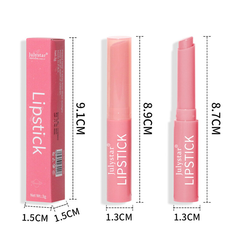 6colors Three-Dimensional Long-Lasting Waterproof Moisturizing Velvet Lipstick  Natural Non-Stick Cup Mist Face Matte Lip Glaze