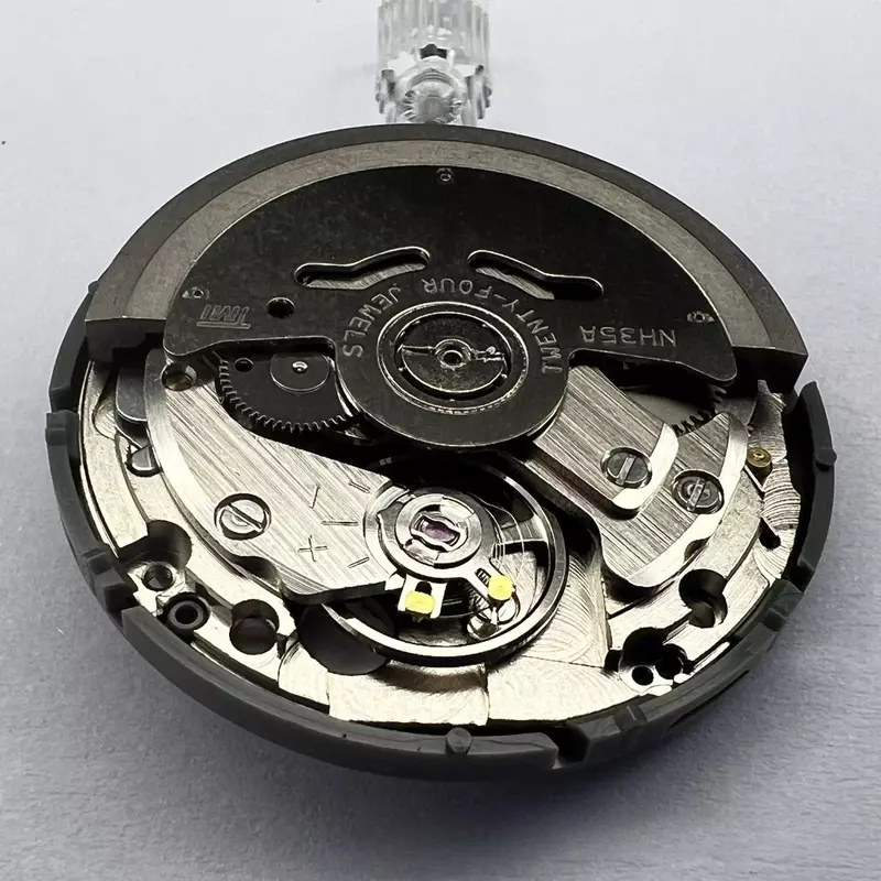 Aksesori jam tangan pergerakan jam tangan diimpor dari merek Jepang baru NH36A NH35 gerakan mekanis otomatis kalender tunggal hitam