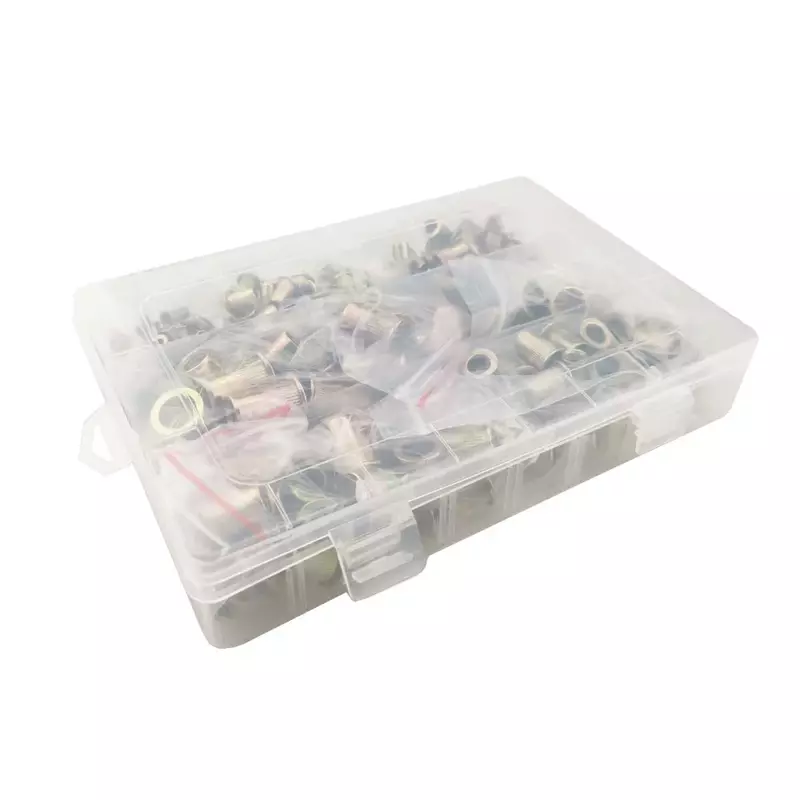 ALLSOME-Tuercas de remache removibles con caja, M3, M4, M5, M6, M8, M10, HT2599, 300 piezas