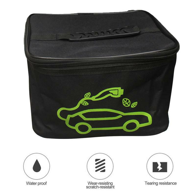 EV 케이블 보관 가방, 자동차 충전 케이블 보관 가방, 방수 및 난연성 사각형 및 원형 EV 케이블 정리함