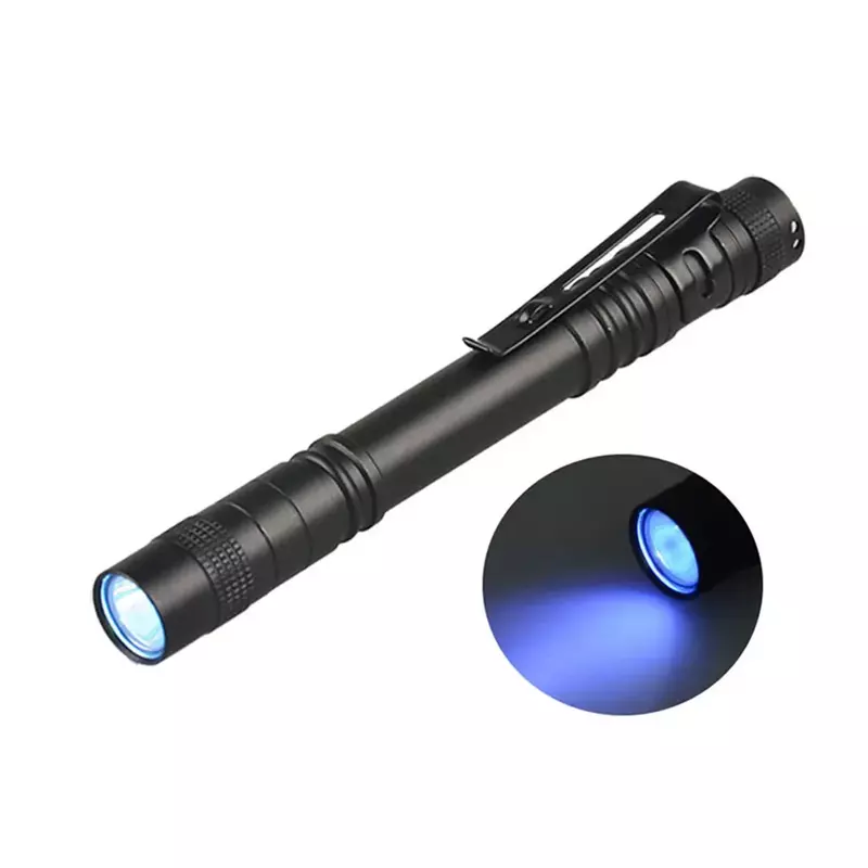 Latarki UV 395-400nm czarna latarka światło ultrafioletowe lampka na długopis latarka UV detektor UV do plam moczu dla zwierząt domowych skorpiona