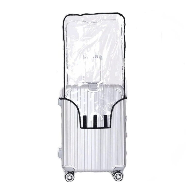 Protetor transparente completo da bagagem, impermeável, Dustproof, durável, tampa da mala, acessórios do curso, caixa do PVC, novo