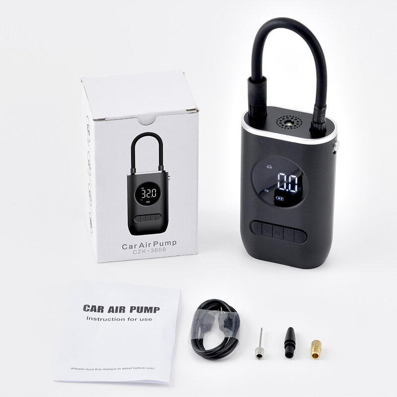 Pompa ad aria elettrica per auto Mini pompa gonfiabile per pneumatici Wireless portatile pompa per compressore d'aria per auto moto bicicletta palla