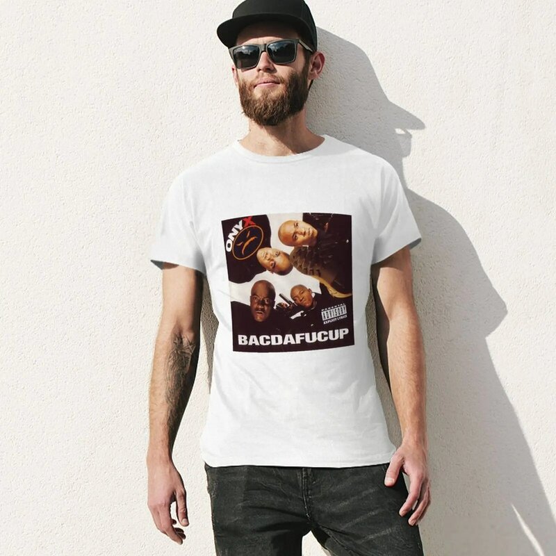 오닉스 (랩 그룹) 티셔츠, 동물 프린트, 남자 애니메이션 의류, 일반 티셔츠