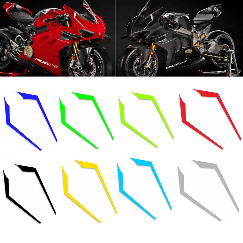 Motorcycle Front Pull Decals V4 V4R V4S V2SP Reflective Sticker for DUCATI V4 V4R V4S V4SP