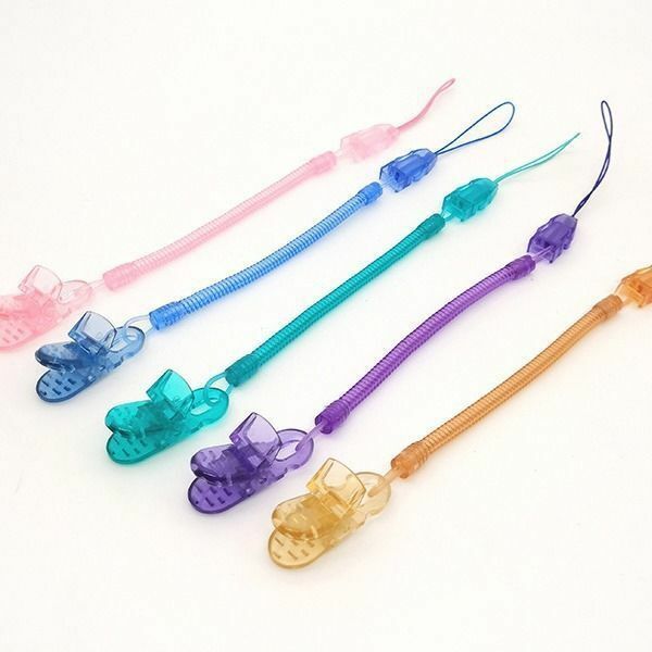 Retractable Elastic Baby Pacifier Chain Infant Toddler Dummy Clip Anti-drop Soother Clips Nipple Strap Baby Chew Teething Toy