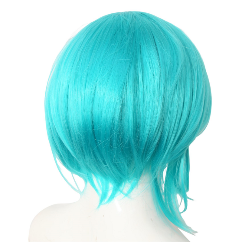 Cosplay Green Double Ponytail Long Wig Hatsune Miku Anime Wig Tiger Mouth Clip Double Ponytail Wig for Cosplay Party