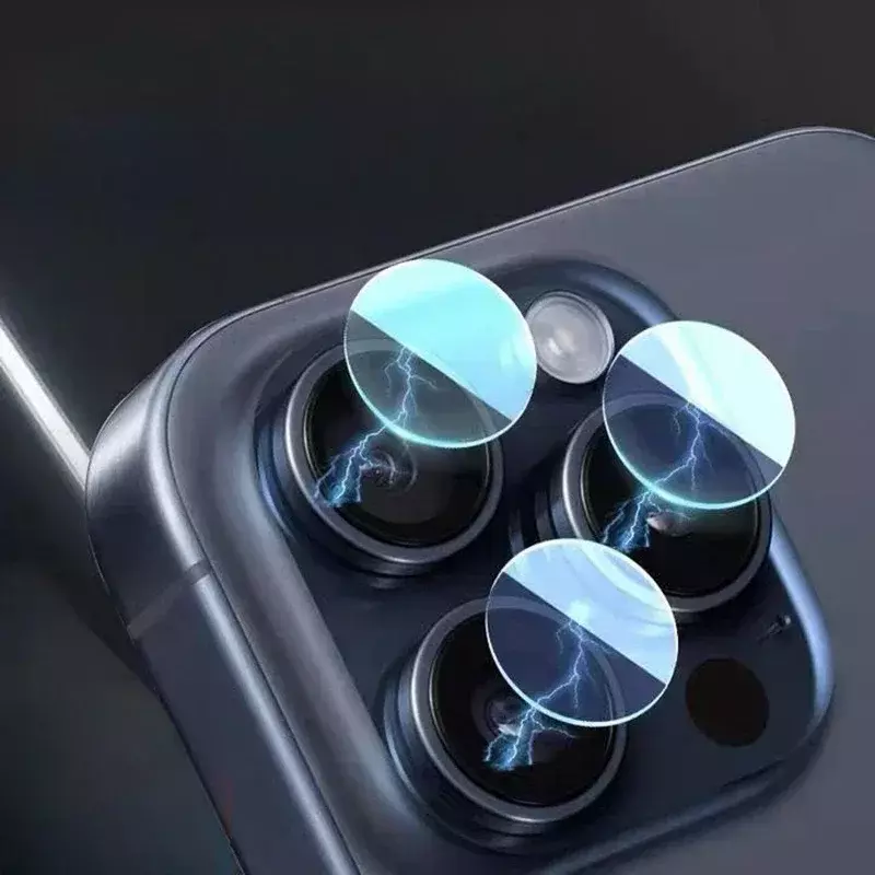 Câmera de Vidro Temperado para iPhone, Capa Protetora de Tela, Amigável, Lente Separável, iPhone 14, 14 Pro Max, 15 Plus, 2Set