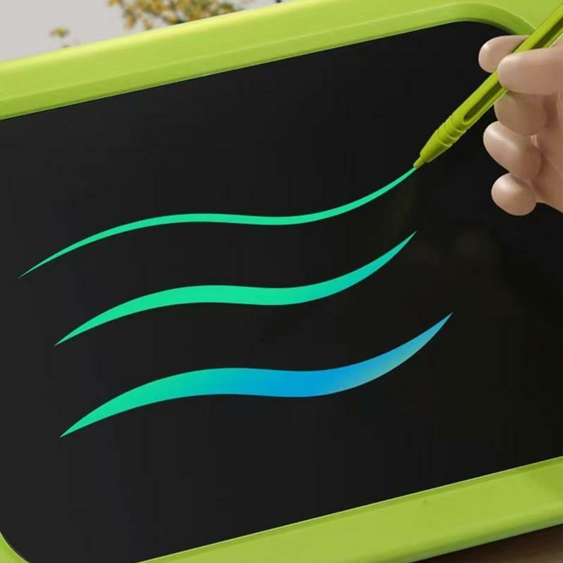 Tablet menulis untuk anak-anak dapat dihapus anak-anak papan tulis perlindungan mata LCD anak papan coretan pengunci layar dioperasikan baterai