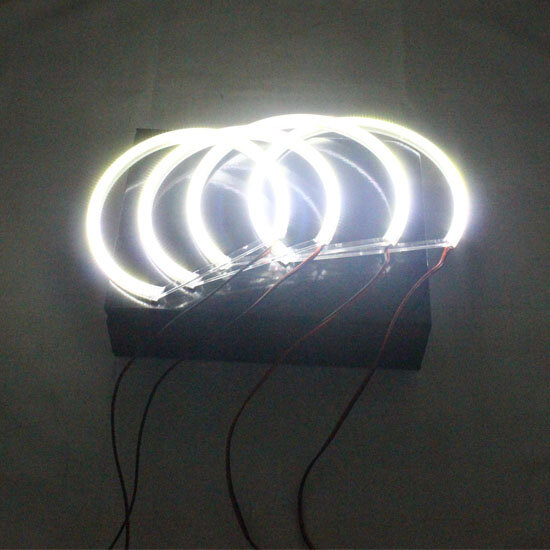 FStuning-luces LED de xenón de Ojos de Ángel para coche, 4x131mm, 120LED, SMD, blanco, para BMW E36/E38/E39/E46, proyector