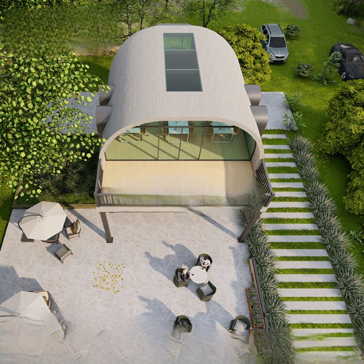 Casa del modulo in acciaio leggero high-end scenic spot house building materiale isolante per pareti esterne assemblato nuovo edificio