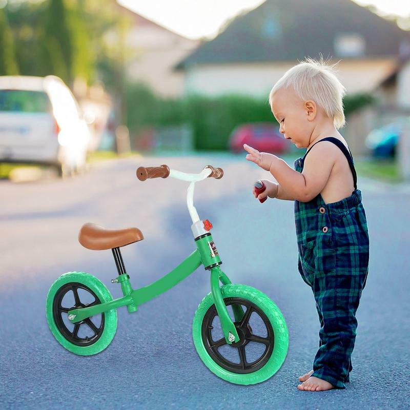 Sepeda keseimbangan, sepeda keseimbangan dengan kursi yang dapat disetel dan pegangan tinggi sepeda keseimbangan bayi untuk belajar keseimbangan dan pembuatan kemudi