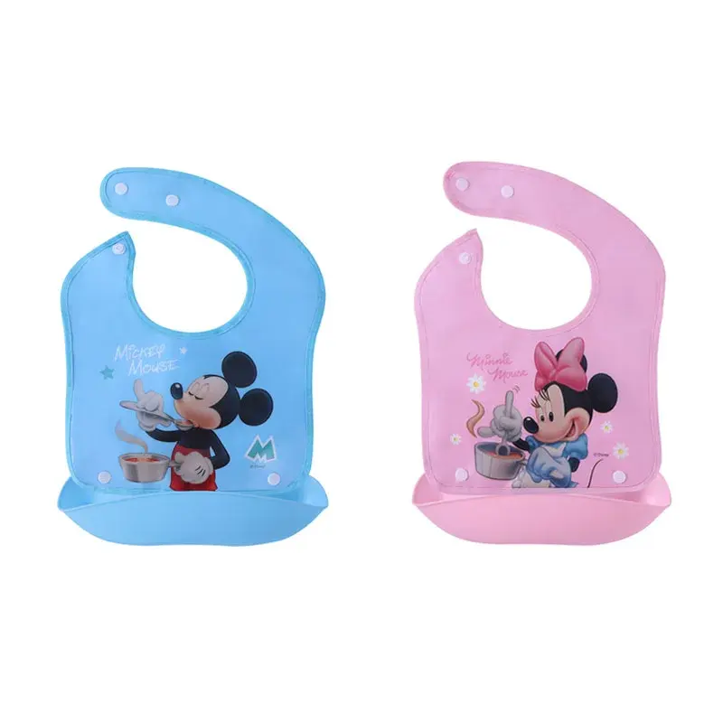 Cartoon Baby Bib Waterproof Solid Infant Bandana Bibs Newborn Feeding Burp Cloth Drooling Scarf Dropship