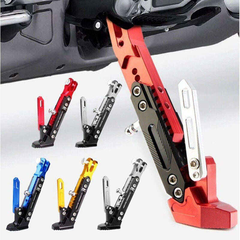 1pcs Motorcycle Kickstand Adjustable Foot Side Support Parking  for Electric Motorbike Parking Side Support Stand