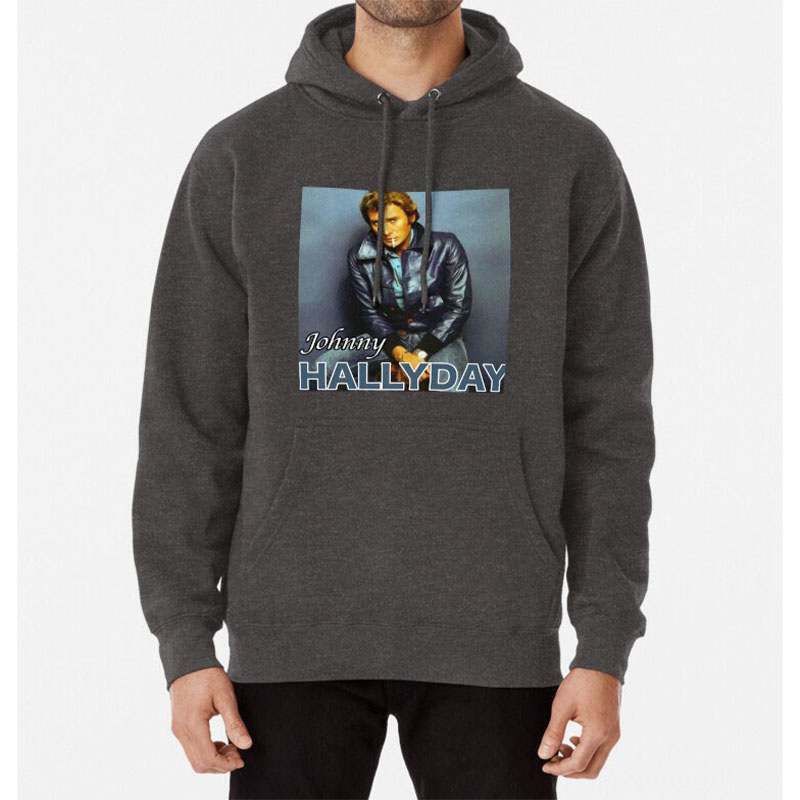 Singer Johnny Hallyday Heren Hoodie Heren-En Damesmode Pullover Street Trend Met Lange Mouwen Harajuku Grote Y 2K Sweatshirt