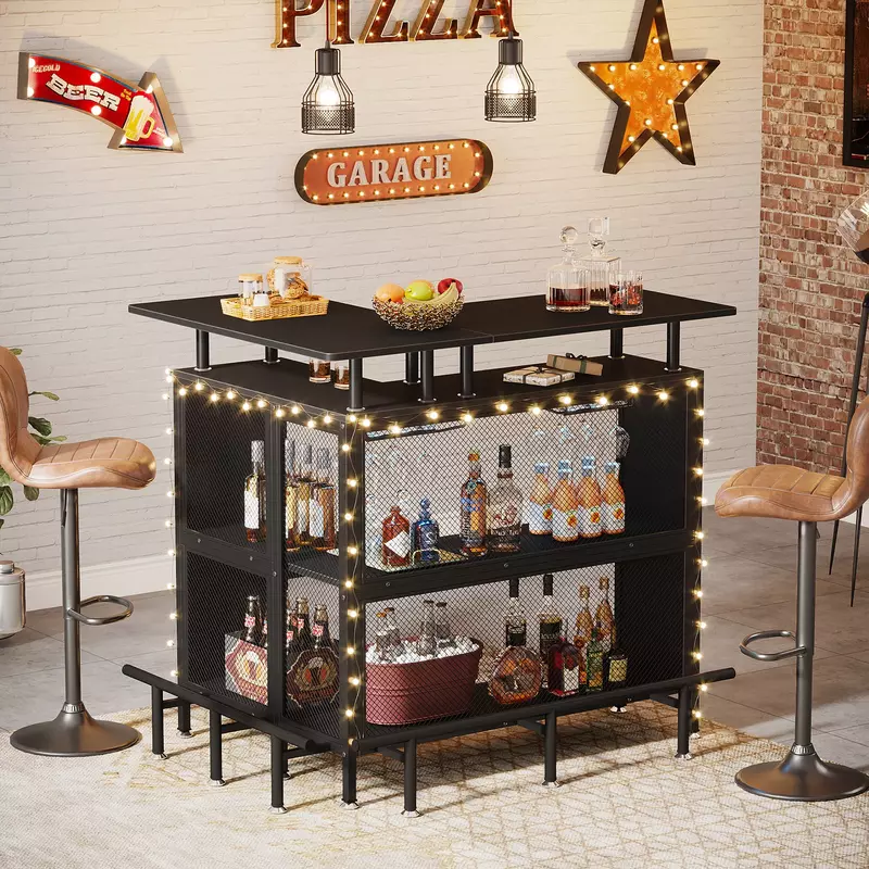 خزانة طاولة الخمور الصغيرة ، وحدة بار المنزل ، Tribesign