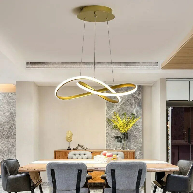 Restaurant Chandelier Modern Minimalist Creative Dining Room Lamp Led Full Spectrum Living   Bedroom  Nordic s