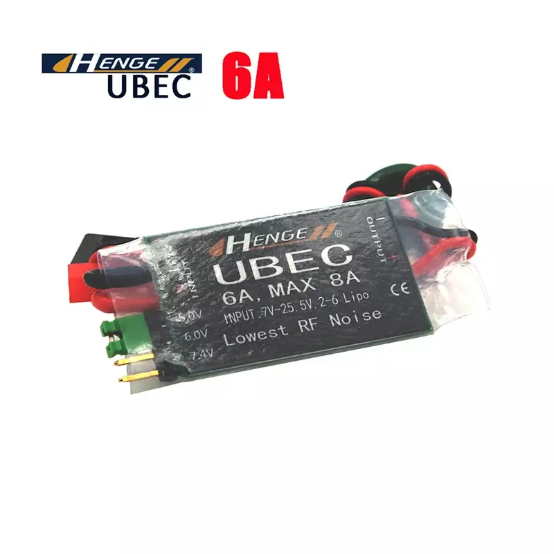 HENGE 6A UBEC 5V/ 6V/7,4 V modo conmutable BEC estabilizador de voltaje salida 6A Max 8A para aviones RC