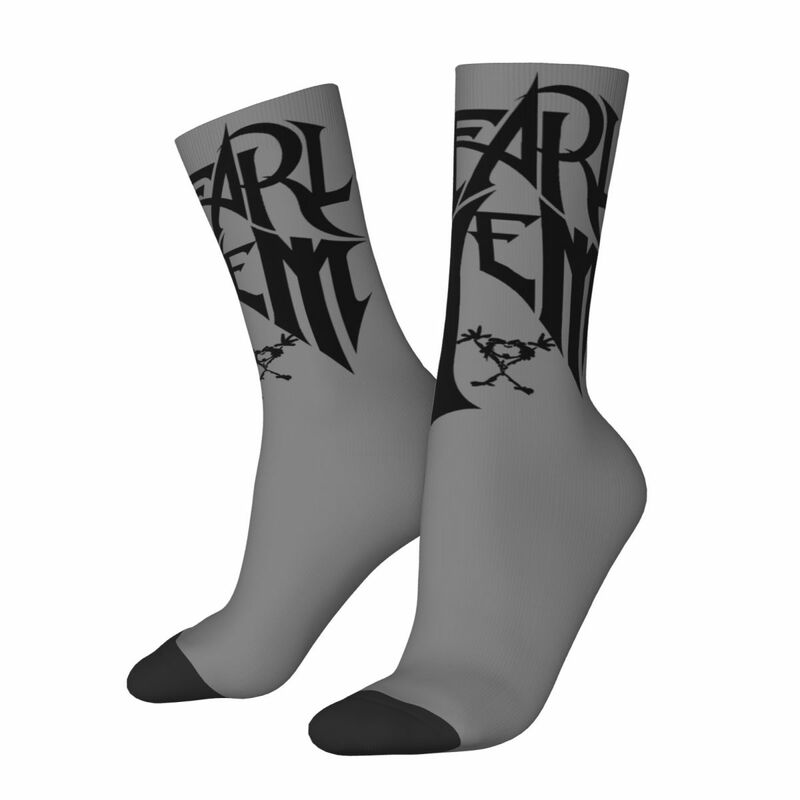 Kaus kaki Desain Logo mutiara antik desain tema kaus kaki basket kaus kaki panjang lembut pita musik semua musim antiselip