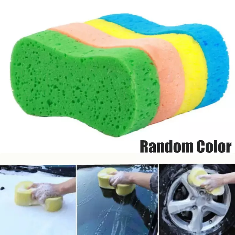 Car Wash Sponge Block Car Motorcycle Cleaning Supplies Large Size Dusting Color Random Washing Sponges Block